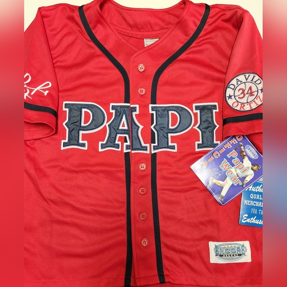 🔥NWT RARE Authentic Vintage DAVID ORTIZ "PAPI" Jersey - Picture 13 of 16